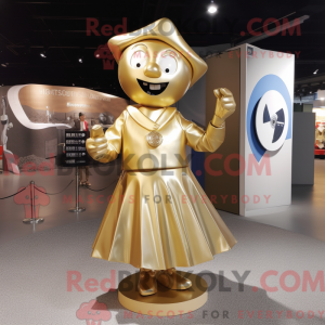 Gold Plate Spinner mascot...