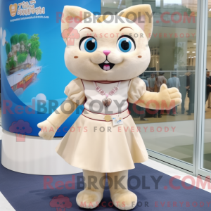 Figura de gato de gato bege...