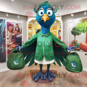 Forest Green Peacock maskot...