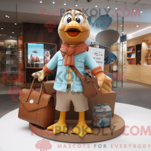 Brown Dove maskot drakt...