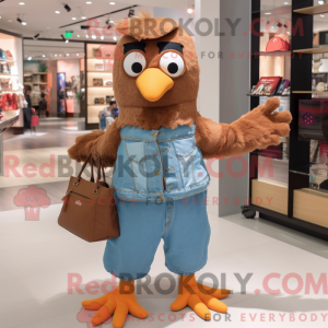 Brown Dove mascot costume...