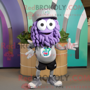 Gray Medusa mascot costume...