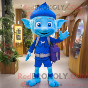 Blue Elf maskot kostume...