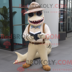 Máscara de Megalodon bege...