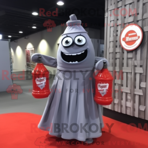 Postava maskota Grey Bottle...