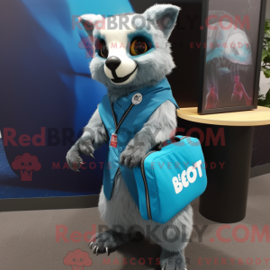 Sky Blue Civet maskot...