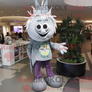 Grijze ui mascottekostuum...