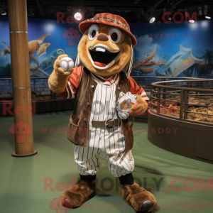 Rust Pirate mascot costume...