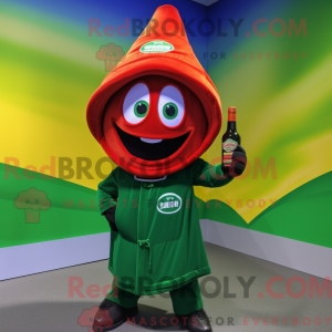 Waldgrüne Flasche Ketchup...