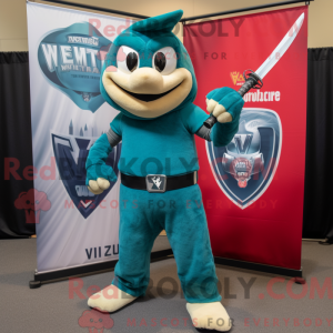 Teal Knife Thrower máscara...