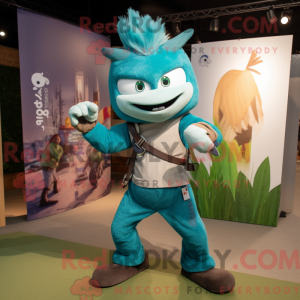 Teal Knife Thrower máscara...