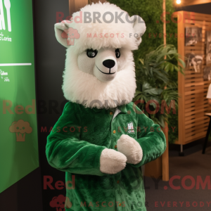 Forest Green Alpaca mascot...