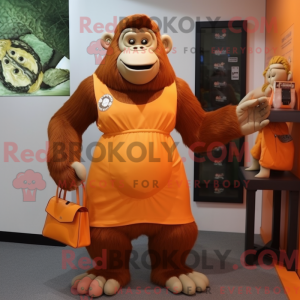 Orange Gorilla mascot...