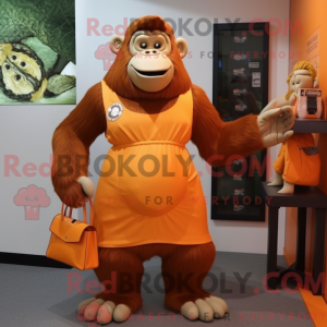 Orange Gorilla maskot...