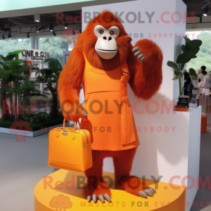 Orange Gorilla mascot...