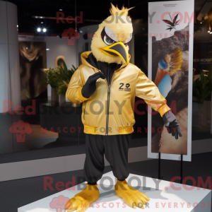 Gold Crow-maskotdraktfigur...