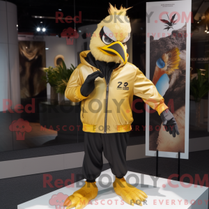 Maskottchenkostüm Gold Crow...