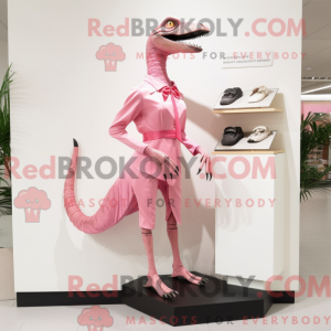 Pink Deinonychus mascot...