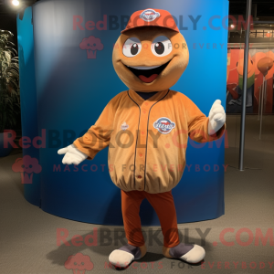 Rust Baseball Ball mascot...