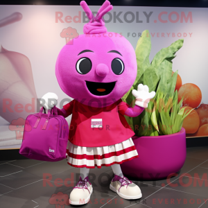 Magenta nepe maskot...