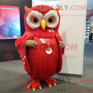 Red Owl maskotdraktfigur...