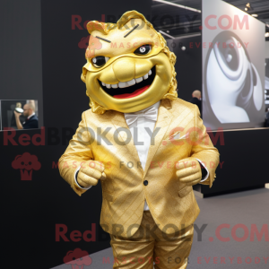 Gold Cod mascot costume...