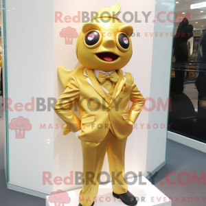 Gold Cod maskot kostume...