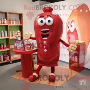 Maskottchenkostüm Rote...