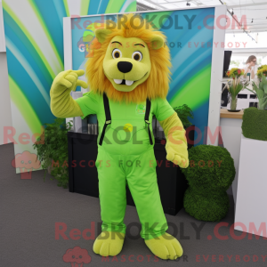 Postava maskota Lime Green...