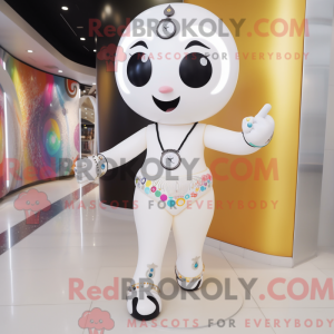 White Hourglass mascot...