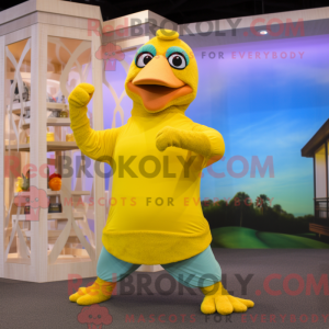 Yellow Dodo Bird mascot...