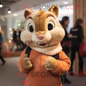 Tan Chipmunk mascot costume...