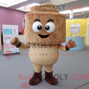 Tan Cupcake mascot costume...