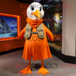 Orange Gull mascot costume...