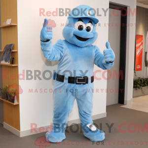 Postava maskota Sky Blue...