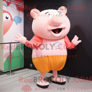 Peach Sow mascot costume...