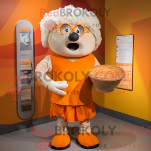 Orange Shepard S Pie mascot...