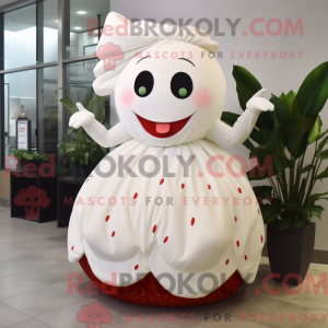 Cream Strawberry mascot...