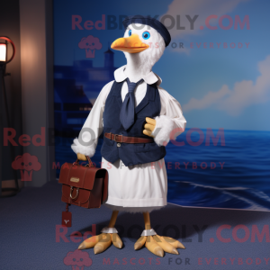 Navy Gull mascot costume...