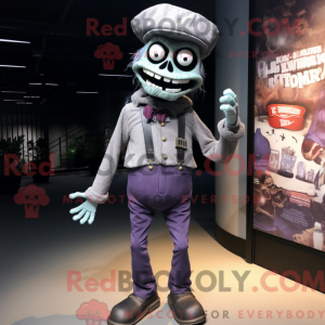 Gray Undead mascot costume...
