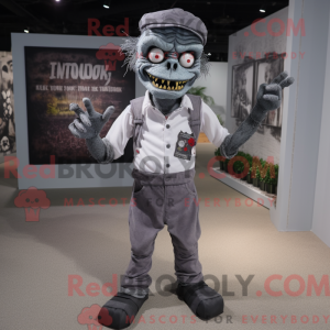 Gray Undead mascot costume...
