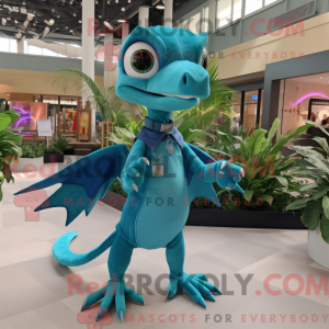 Teal Dimorphodon mascot...