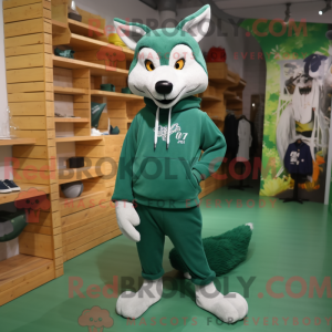 Green Fox maskot kostume...