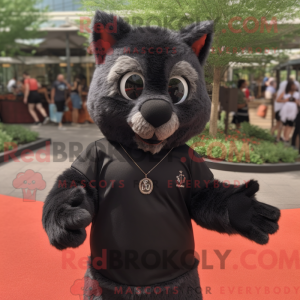 Black Bobcat mascot costume...