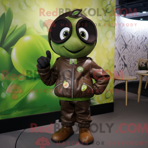 Olive Apple mascot costume...