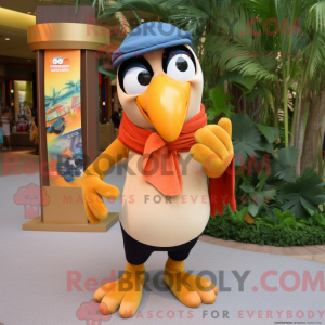 Tan Toucan mascot costume...