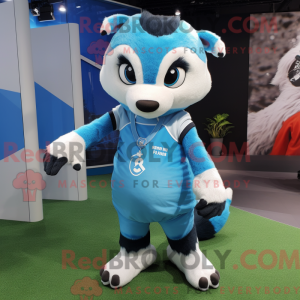 Sky Blue Badger mascot...