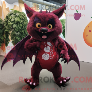 Maroon Fruit Bat mascot...