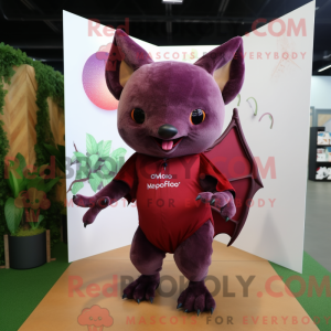 Maroon Fruit Bat mascot...