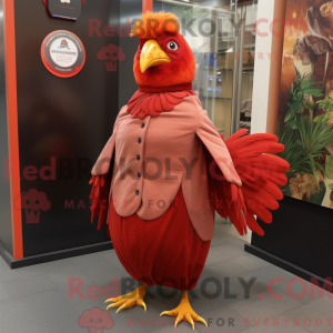 Red Pheasant mascot costume...